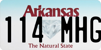 AR license plate 114MHG