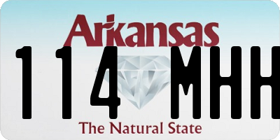 AR license plate 114MHH