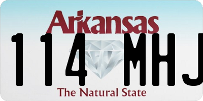 AR license plate 114MHJ