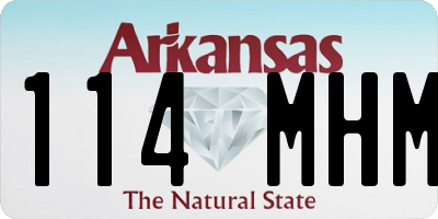 AR license plate 114MHM