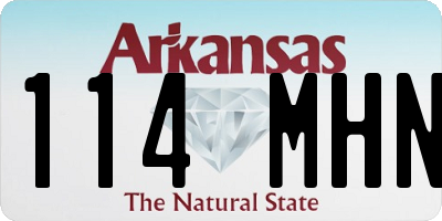 AR license plate 114MHN