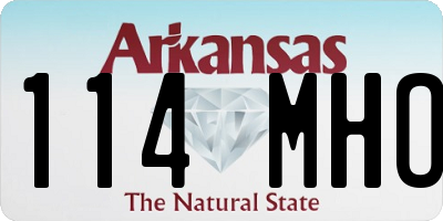 AR license plate 114MHO