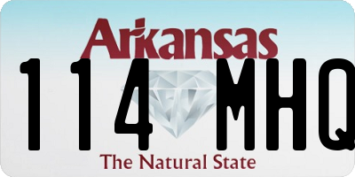 AR license plate 114MHQ