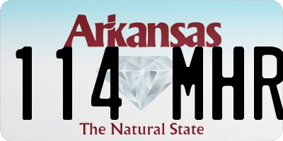 AR license plate 114MHR
