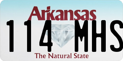 AR license plate 114MHS