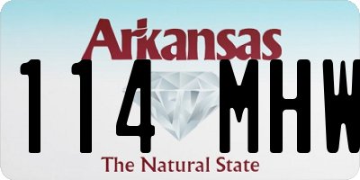 AR license plate 114MHW