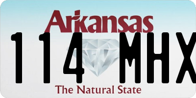 AR license plate 114MHX