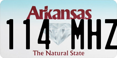 AR license plate 114MHZ
