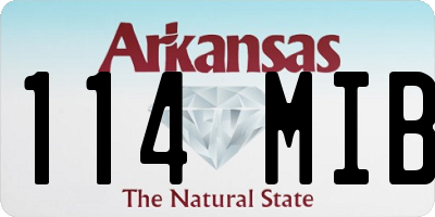AR license plate 114MIB