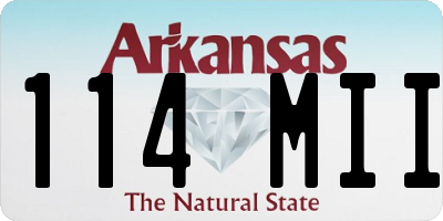 AR license plate 114MII