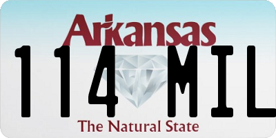 AR license plate 114MIL