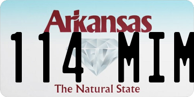 AR license plate 114MIM