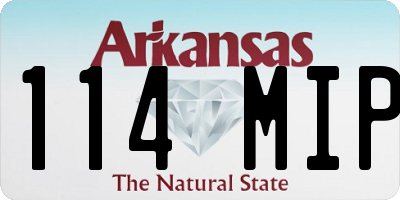 AR license plate 114MIP