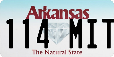 AR license plate 114MIT