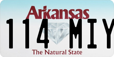AR license plate 114MIY