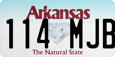 AR license plate 114MJB