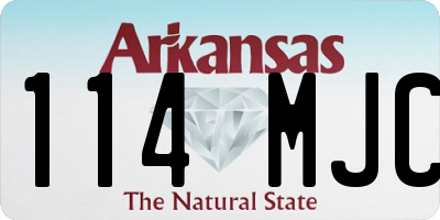 AR license plate 114MJC