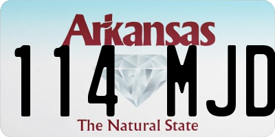 AR license plate 114MJD