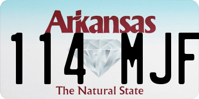 AR license plate 114MJF