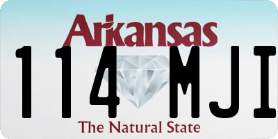 AR license plate 114MJI