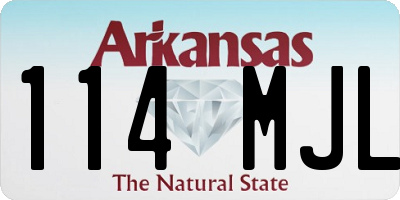 AR license plate 114MJL