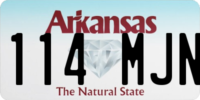 AR license plate 114MJN