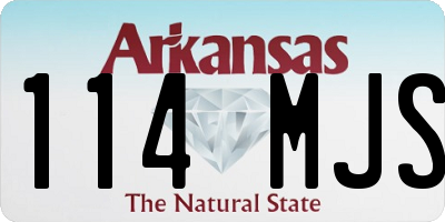 AR license plate 114MJS