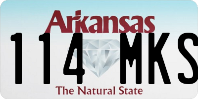 AR license plate 114MKS