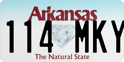 AR license plate 114MKY