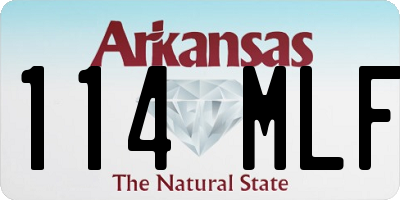 AR license plate 114MLF