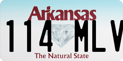 AR license plate 114MLV