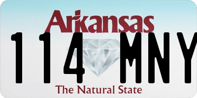 AR license plate 114MNY