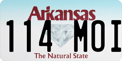 AR license plate 114MOI