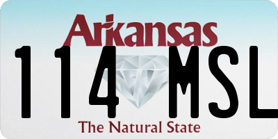AR license plate 114MSL