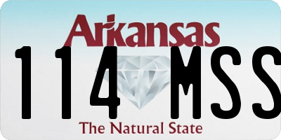 AR license plate 114MSS