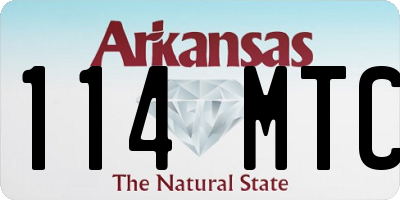 AR license plate 114MTC