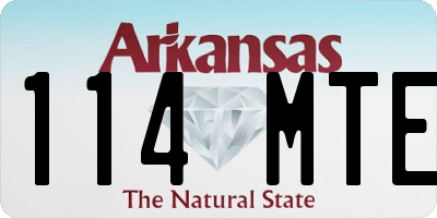 AR license plate 114MTE