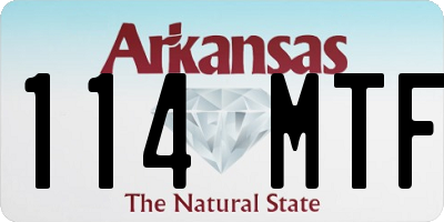 AR license plate 114MTF