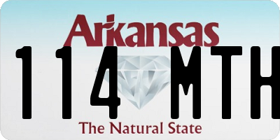AR license plate 114MTH