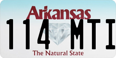 AR license plate 114MTI
