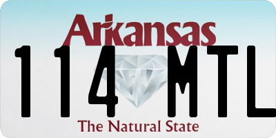 AR license plate 114MTL