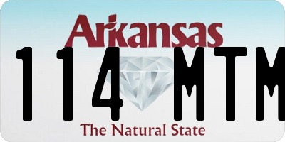 AR license plate 114MTM
