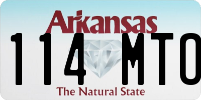 AR license plate 114MTO