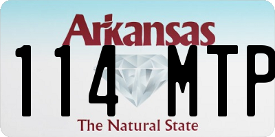 AR license plate 114MTP