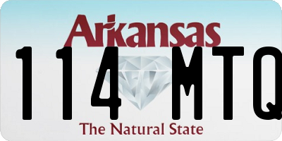 AR license plate 114MTQ