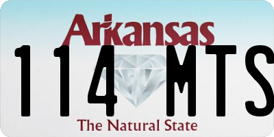 AR license plate 114MTS