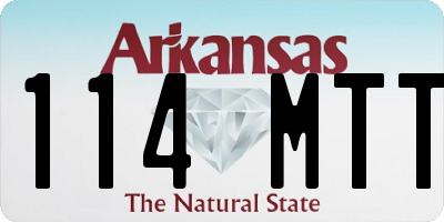 AR license plate 114MTT