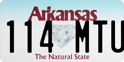 AR license plate 114MTU