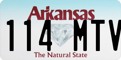 AR license plate 114MTV