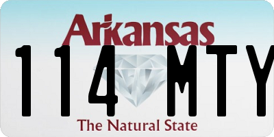 AR license plate 114MTY